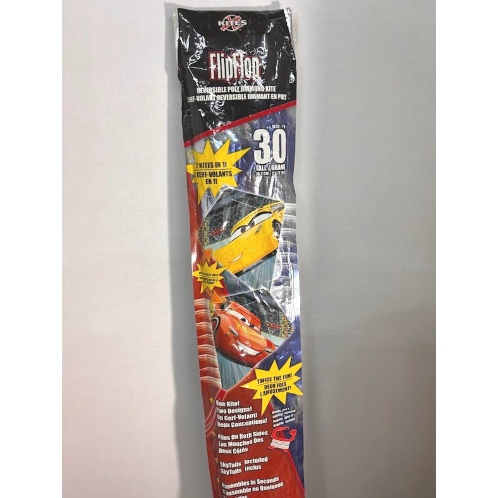 Disney Pixar Cars 3 X-Kites FlipFlop Reversible 30 Inch Diamond Kite‎ 82902 NEW